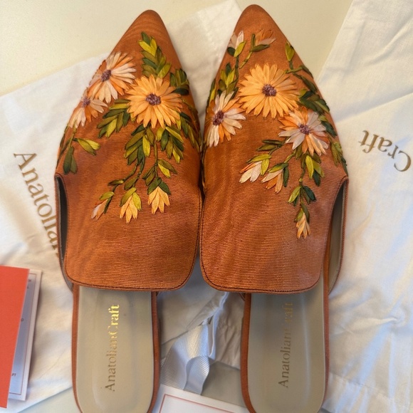 Anatolian Craft Handcrafted Sunkissed Mules - EUR 42 (see note) - NWOT - Picture 5 of 16